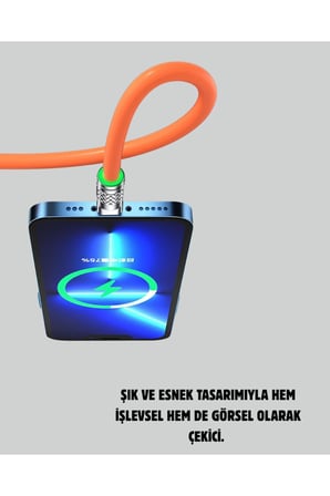 Çoklu Cihaz Dostu 120 W Hızlı Şarj Kablosu – Tek Kablo ile Her Cihaz Elinizin Altında