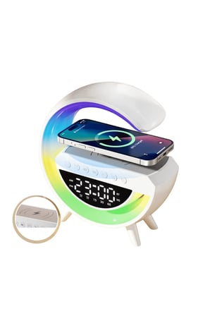 Kablosuz RGB Bluetooth Hoparlör USB FM ve AUX Destekli Taşınabilir Ses Sistemi