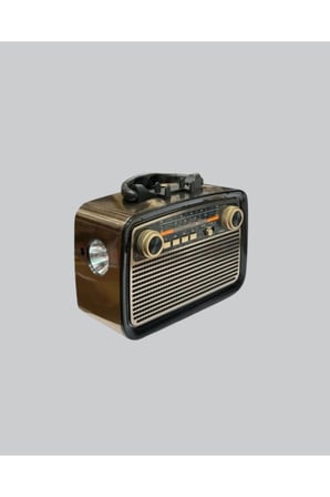Bluetooth’lu LED Işıklı Nostaljik Müzik Kutusu – Ahşap Dokulu, Vintage Tasarım ve Yüksek Ses Kalitesi