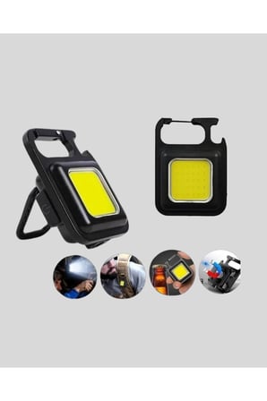 Süper Parlak 800 Lümen LED Fener – USB Şarjlı, 3 Işık Modlu, Mini Taşınabilir ve Anahtarlık Tipi Yeni Nesil