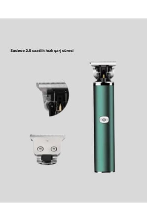 Profesyonel Şarjlı Tıraş Makinesi – 180 Dakika Kullanım, 2.5 Saat Hızlı Şarj, Evrensel USB Şarj Girişli