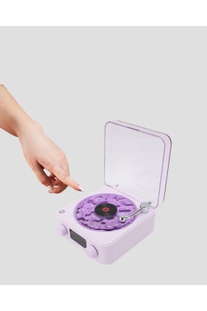 Bluetooth Retro Pikap Hoparlör 360 Derece Ses Projektörlü Gece Lambası Çok Fonksiyonlu