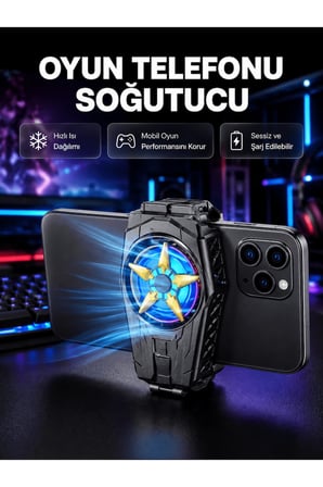 Taşınabilir Şarjlı Telefon Soğutucu – Sessiz Fan Motoru ile Yüksek Performans Koruma