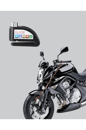 Motosiklet ve Günlük Kullanım İçin Bluetooth Hoparlör ve Disk Kilidi Seti