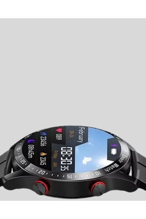 Akıllı Saat Amoled Ekran Metal Ve Deri Kordonlu Uyku ve Sağlık Takibi Titreşimli