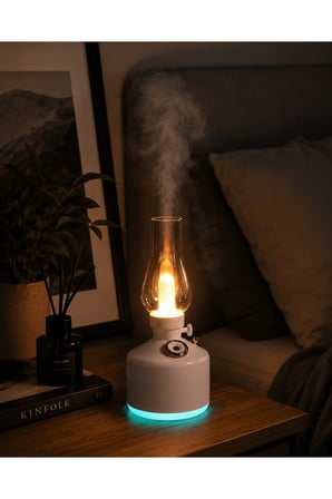 Vintage Aroma Difüzörü Nano Mist LED Işıklı Taşınabilir Nemlendirici