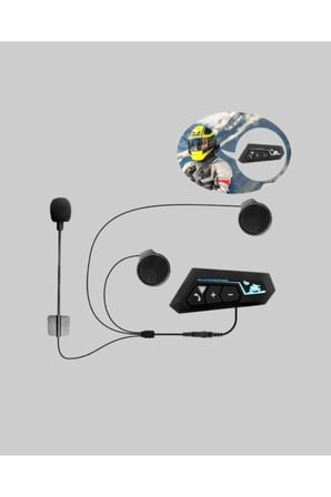 BT22 Kask İçi Bluetooth Kulaklık Hızlı Eşleşme ve Gürültü Önleyici Mikrofon Yeni Nesil