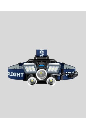 Outdoor ve Gece Balıkçılığı İçin LED Kafa Lambası – USB Şarjlı, 60° Ayarlanabilir Far