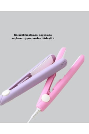 Taşınabilir Seramik Kaplama Mini Saç Düzleştirici – Seyahat ve Günlük Kullanım İçin İdeal