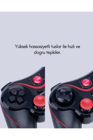 Yüksek Hassasiyetli Kablosuz Oyun Kolu PC ve Mobil Uyumlu