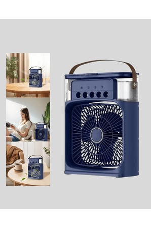 Sessiz Çalışan Turbo Fan Güçlü Hava Akışlı Masa Üstü Vantilatör