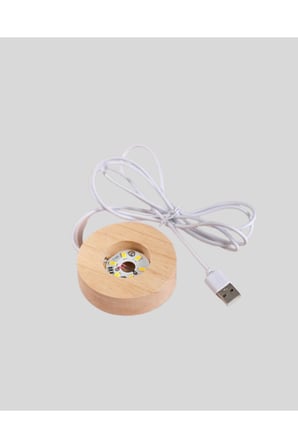 Romantik Kalpli Kristal Cam Küre USB’li Işıklı Dekoratif Obje