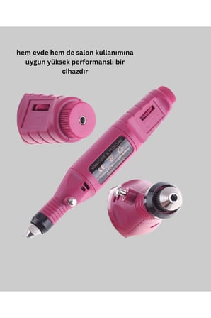 Profesyonel Tırnak Manikür Aleti – Şarjlı, Ayarlanabilir Hız, Düşük Titreşim ve Sessiz Motor Teknolojisi
