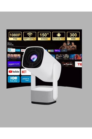 HD 720p Projeksiyon Cihazı – Geniş Ekran, 10.000 Saat Ampul Ömrü, Ev Sineması Deneyimi