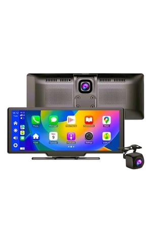 4K 10.2 İnç Çift Kameralı Araç Multimedya Ekranı CarPlay Kablosuz Tüm Cihazlara Uyumlu