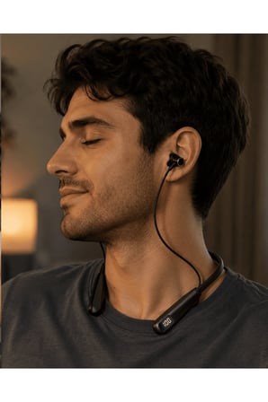 Bluetooth 5.3 Boyun Askılı Kulaklık Düşük Gecikmeli Manyetik Tasarım