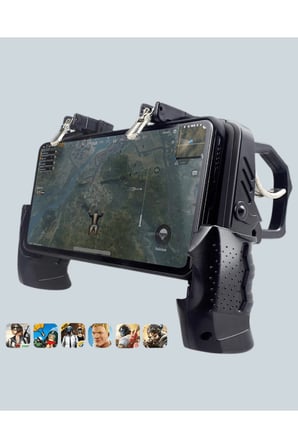 Dört Parmak Destekli Mobil Gamepad Tetikli Oyun Kontrolcüsü