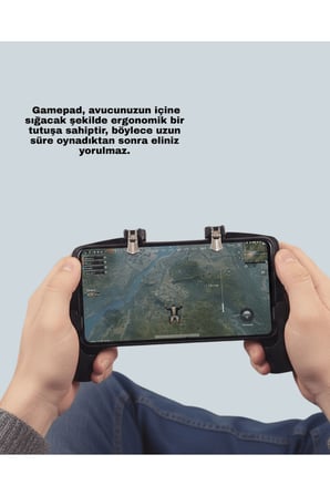 Dört Parmak Destekli Mobil Gamepad Tetikli Oyun Kontrolcüsü