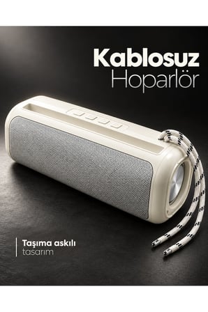 Güçlü Bas Sesli Kablosuz Bluetooth Hoparlör RGB Aydınlatmalı Stereo Müzik Sistemi