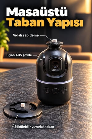 Yatay ve Dikey Çekim İçin Yüz Takipli Telefon Tutucu
