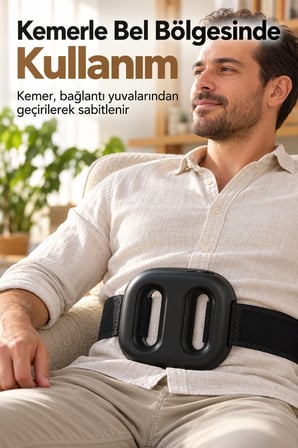Kademeli Titreşim Ayarlı Isıtmalı Şarjlı Masaj Aleti