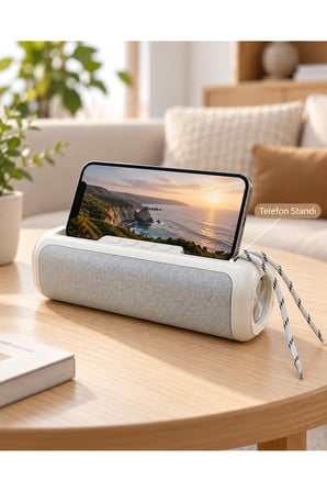 RGB Işıklı Bluetooth Kablosuz Hoparlör TWS Stereo Destekli USB ve TF Kart Girişli