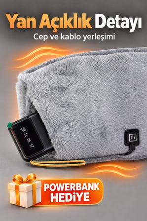 Ayarlanabilir Sıcaklıklı Bel Kuşağı Powerbank Hediyeli