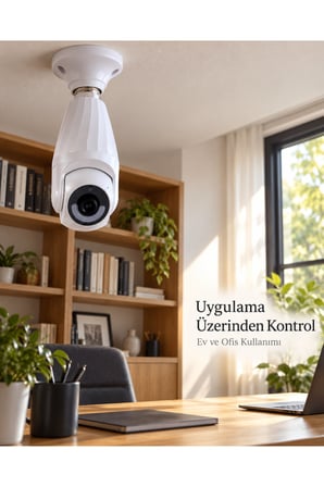 Lamba Duyuna Takılan Canlı İzleme ve Video Kayıt Özellikli IP Kamera