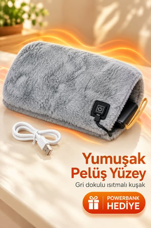 Powerbank Hediyeli Isıtmalı Bel ve Karın Kuşağı