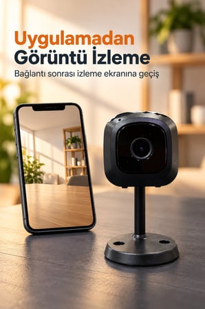 WiFi Güvenlik Kamerası Telefondan Canlı Görüntü İzleme