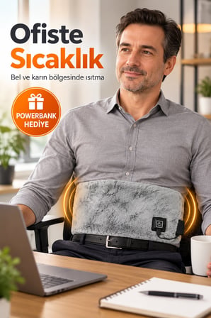 Kadın ve Erkek İçin Isıtmalı Karın ve Bel Kemeri