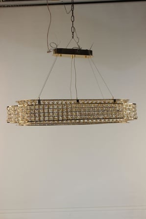 Kristal Taşlı  Masaüstü Led Avize 3 Renk Işıklı Modern Aydınlatma