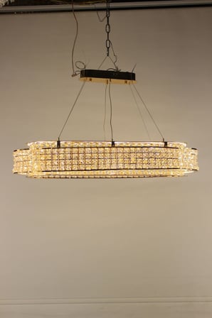 Kristal Taşlı  Masaüstü Led Avize 3 Renk Işıklı Modern Aydınlatma