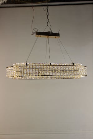 Kristal Taşlı  Masaüstü Led Avize 3 Renk Işıklı Modern Aydınlatma