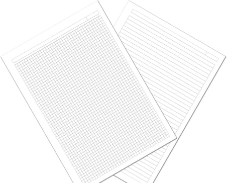 A4 Dikişli Okul Defteri 6’lı Paket (3 Çizgili + 3 Kareli) – 60 Yaprak (120 Sayfa)