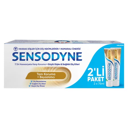 5 Adet Sensodyne Tam Koruma Beyazlatıcı Diş Macunu 2 x 75 Ml