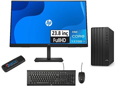 HP 290 PRO G9 Intel Core İ7 13700 32gb 1tb SSD Intel® UHD Graphics Windows11Pro 23.8 FHD Monitör 238T2X1ES35+WeblegelsinUsbBellek