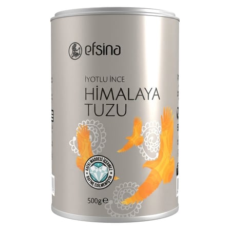 2 Adet Efsina Himalaya Tuzu İnce Silindir Kutu 500 G
