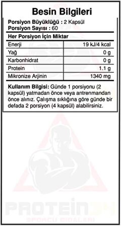 Bigjoy Sports Argimax 120 Kapsül 30 Porsiyon Arjinin Komplex