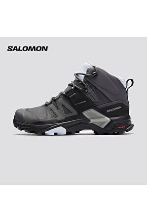 Salomon Gri Mavi Su Geçirmez X ULTRA 4 MID GORE-TEX Bot 