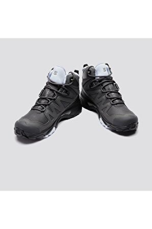 Salomon Gri Mavi Su Geçirmez X ULTRA 4 MID GORE-TEX Bot 