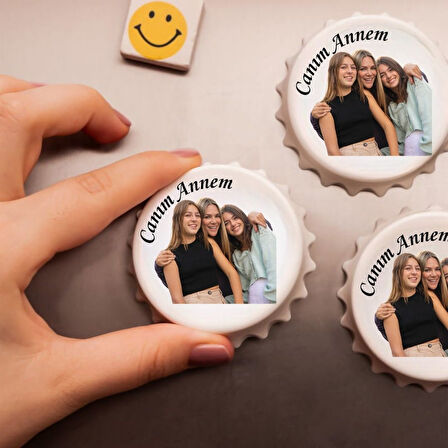 Anneye Özel Fotoğraflı Açacak Magnet (1 Adet)
