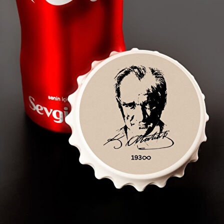 Atatürk Tasarımlı Açacak Magnet (1 Adet)