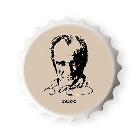 Atatürk Tasarımlı Açacak Magnet (1 Adet)