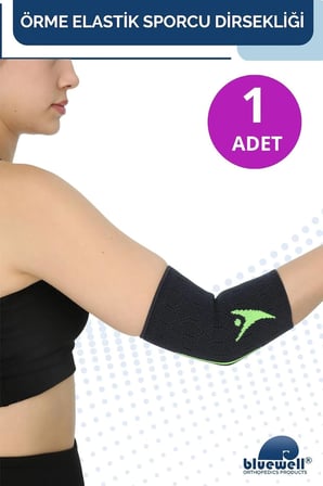 Ortopedik Dirseklik | Sporcu Dirsek Destekliği | Örme Elastik Koruyucu | Tenis, Fitness, Voleybol, Antrenman İçin | Unisex