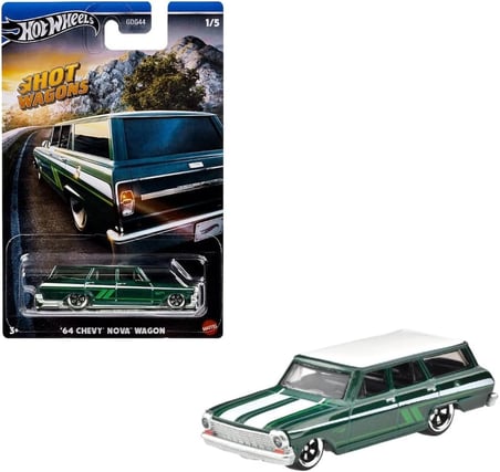 Hot Wagons Arabalar HWR56-HRR89 01/05 '64 Chevy Nova Wagon