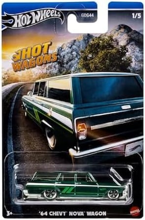 Hot Wagons Arabalar HWR56-HRR89 01/05 '64 Chevy Nova Wagon