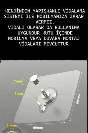 Y Tipi Mobilyaya Kendinden Yapışkanlı Led LCD Plazma TV Televizyon Askısı Sabitleme Çoçuk Deprem Koruma Güvenlik Kemeri