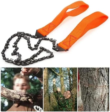 Taşınabilir Zincirli Kamp Testeresi 103 cm Yüksek Kalite Kamp &amp; Outdoor Kesim Aracı + Taşıma Kılıfı