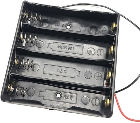 Alkatronik 18650 2 Tel 4lü Pil Kutusu Paralel 4 Adet 3.7v Paralel Lityum Lion Batarya Yuvası Mobil Güç Kaynağı